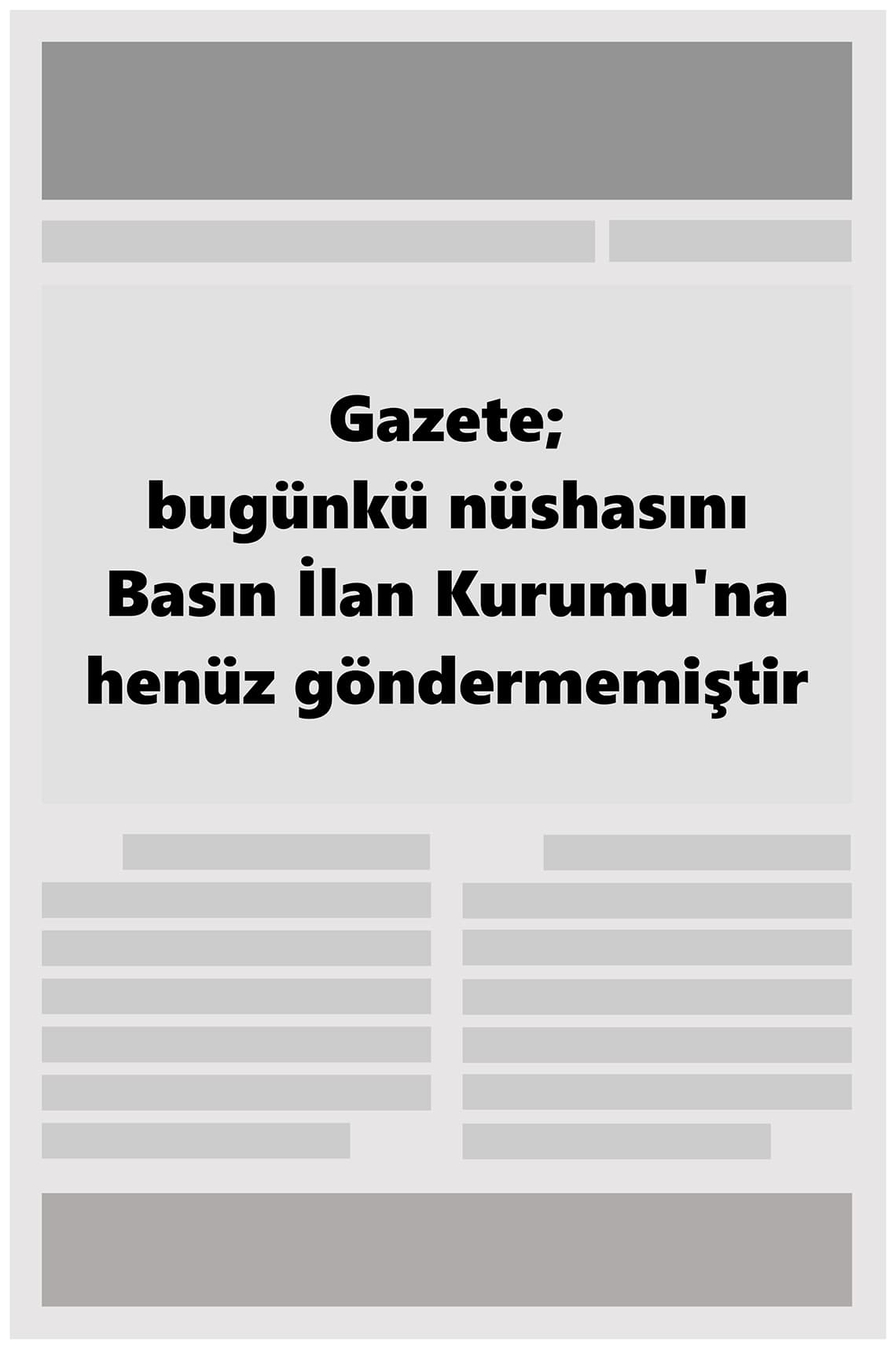 ANALİZ gazetesi birinci sayfası