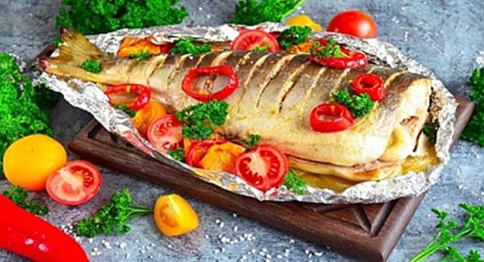 Fırında Türk somonu