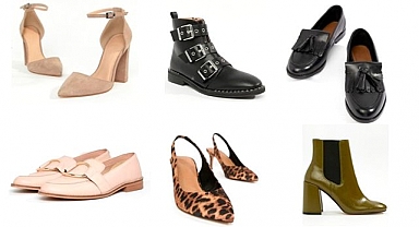 Kadın için birbirinden renkli ve şık ayakkabılar 