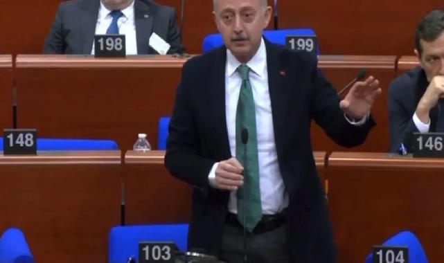 Başkan Büyükakın, Avrupa Yerel Yönetimler Kongresi’nde haksızlığa karşı çıktı