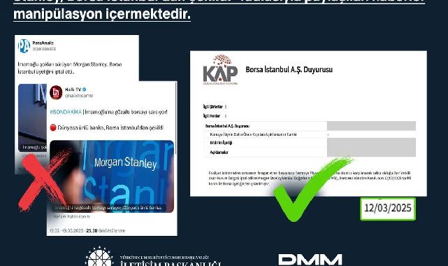 İletişim'den 'Morgan Stanley' haberlerine açıklama