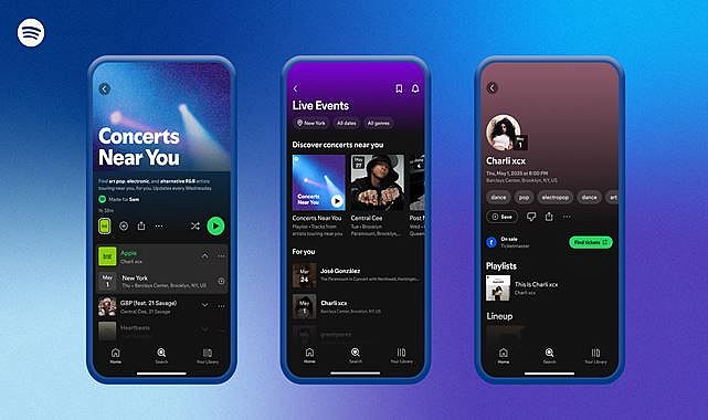 Spotify 'Yakınındaki Konserler' Çalma Listesini Kullanıma Sundu