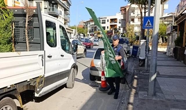 Denizli zabıtası kaldırım işgaline geçit vermiyor