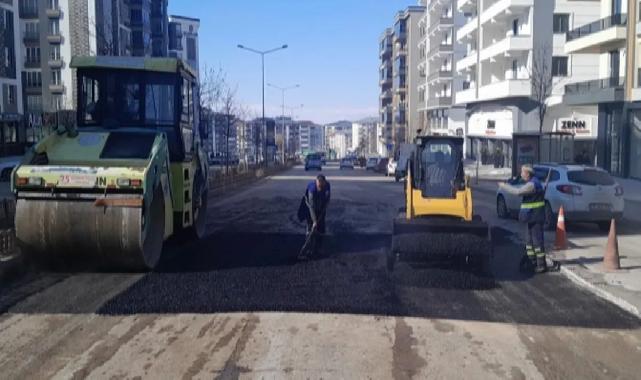 Erzurum Büyükşehir asfalt sezonunu açtı