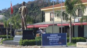 Antalya Kemer Cumhuriyet Meydanı turizm sezonuna hazırlanıyor
