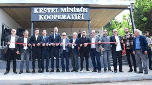 Bursa Kestel'de Minibüs Kooperatifi'nin yeri yenilendi