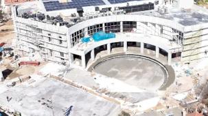 Muğla'da Milas'ın yeni Kültür ve Sanat Merkezinde çalışmalar devam ediyor