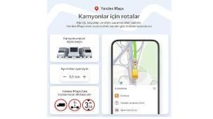 Yandex Maps, Kamyonlara Özel Navigasyon Özelliğini Türkiye'de Kullanıma Sundu