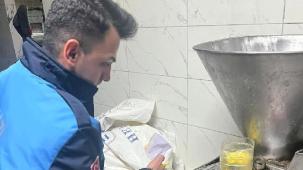 Zabıtadan merdiven altı imalathaneye baskın