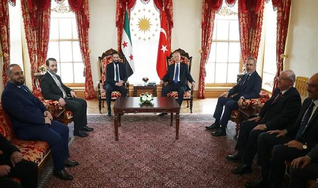 Erdoğan ile Şara Dolmabahçe'de buluştu