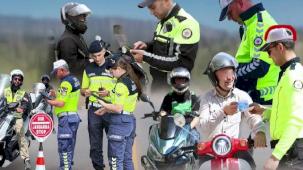 5,5 ayda 'kask'tan 475 bin sürücüye işlem!