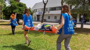 İlk Yardım Uygulama Turnuvası’nda zamanla yarıştılar