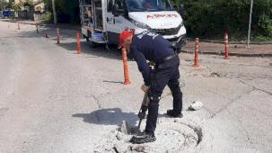 Kocaeli'de yol güvenliği için baca ve ızgaralar yenileniyor