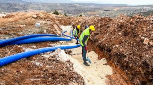 Malatya'da 8 bin 100 metre altyapı