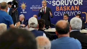 Sakarya'da Başkan Alemdar Söğütlü'yü dinledi