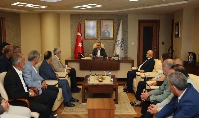Başkan Büyükakın, Murat Aydın ve yönetimini kabul etti