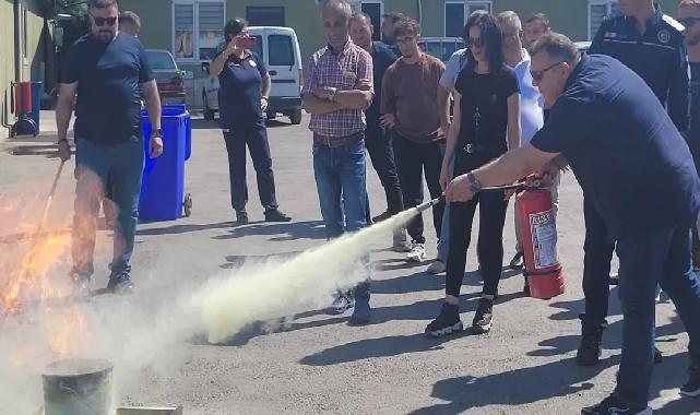 Gölcük Belediyesi personeline yangın eğitimi