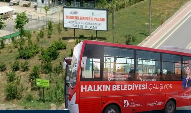 İzmit'teki Kurban Pazarı’na belediyeden ücretsiz ulaşım