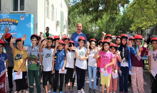 Konya’da çocuklara bisiklet hediyesi