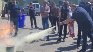 Gölcük Belediyesi personeline yangın eğitimi