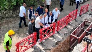 Malatya'da altyapı çalışmalarına yerinde inceleme