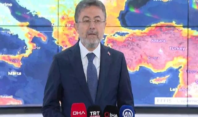 Bakan Yumaklı: Bursa Harmancık hariç 4 ilde 5 yangın kontrol altında