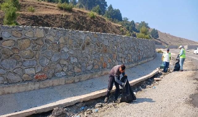 Bursa Büyükşehir’den yangın bölgelerinde çevre temizliği