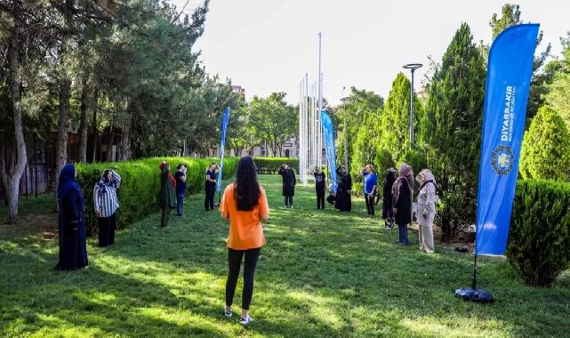Diyarbakır’da yurttaşlara sabah sporları etkinliği