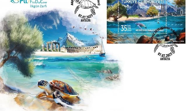 PTT'den 'Akdeniz'e ilkgün zarfı
