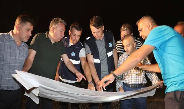 SASKİ Hendek’te gece boyunca çalıştı