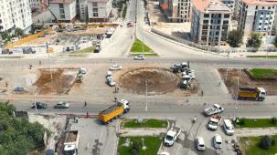 Çöşnük Kavşağı’nda düzenleme çalışmaları devam ediyor