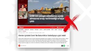 İzmir Belediyesi’nin yangın uçağı talebi iddiası asılsız!