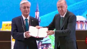Kazakistan Cumhurbaşkanı Tokayev’e Türkiye'den devlet nişanı