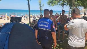 Kocaeli Kandıra sahillerinde çadır denetimi