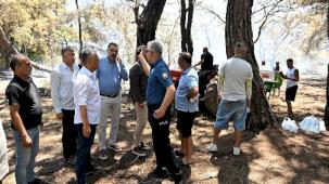 Muratpaşa Belediyesi’nden orman yangınına yoğun destek