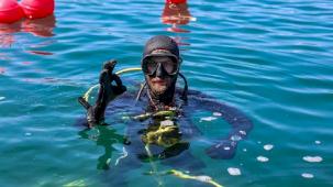 Sakarya'da ana su alma hatlarına dalgıç temizliği
