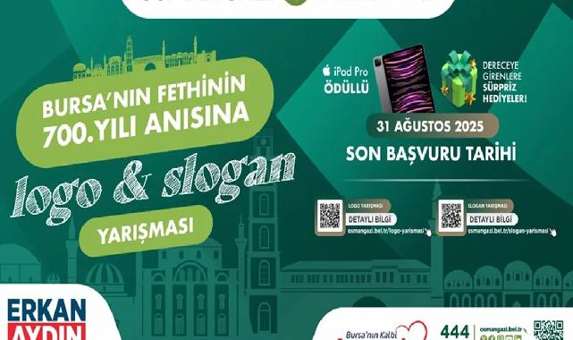 Bursa'da fethin 700’üncü yılına özel Osmangazi'den logo ve slogan yarışması