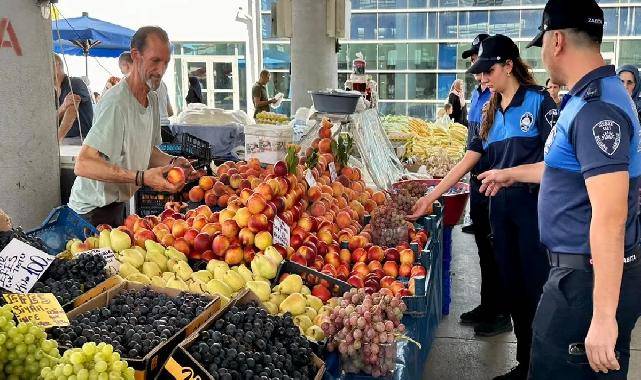 Gebze Zabıtası'ndan pazaryerinde rutin denetim