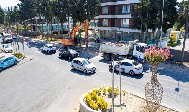 İzmir Güzelbahçe'de ana arterler yenileniyor