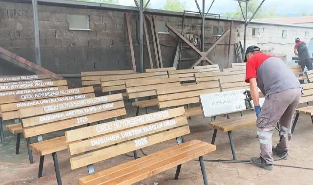 Ordu’nun parkları kendi atölyelerinde şekilleniyor