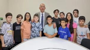 Başkan Kavuş'tan Meram Yaz Okulu öğrencilerine sürpriz ziyaret