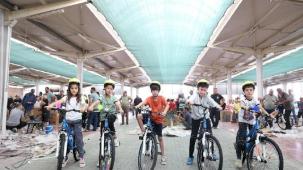 Konya'da 'güle oynaya cami'ye gelenler bisikletlerine kavuştu