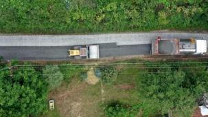 Ordu’da Korgan’ın yol ağı asfaltla yenileniyor