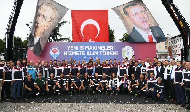 Trabzon’da 19 yeni iş makinesi hizmete alındı