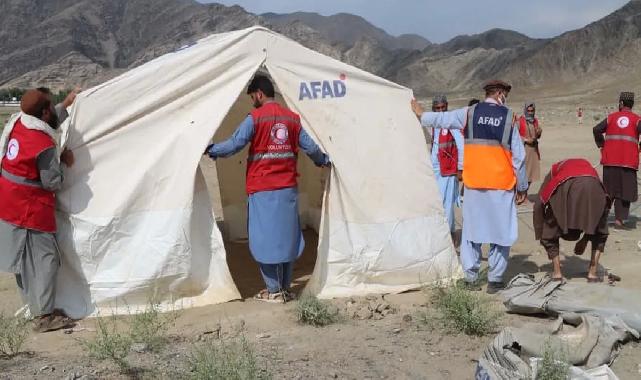Afganistan Kunar'da çadır kurulumları sürüyor