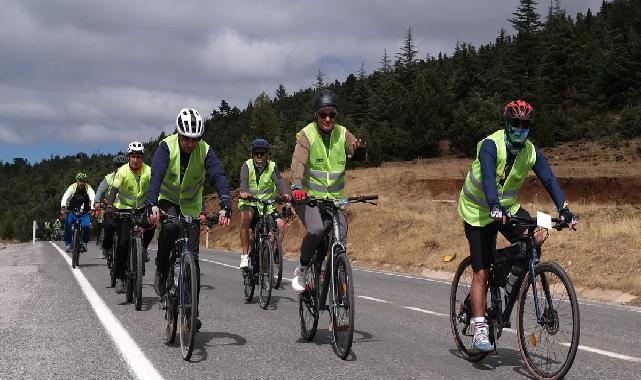 Keykubad’ın izinde pedallar kuraklığa dikkat çekti