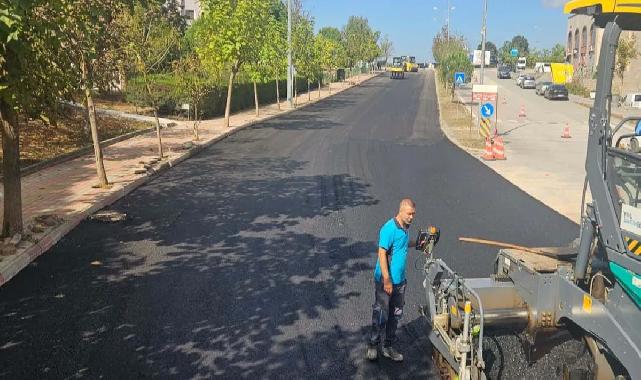 Kocaeli’de Alparslan Bulvarı modern asfaltla yenilendi
