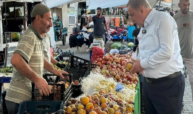 Mardin Midyat'ta Başkan Şahin'den pazar turu