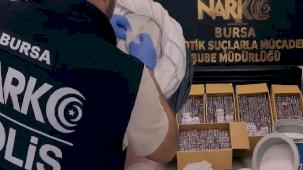 Bursa'da binlerce uyuşturucu hap ele geçirildi