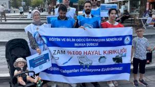 Eğitim Gücü Sen Bursa'dan zam tepkisi! Sefalet mutabakatı kabul edilemez!